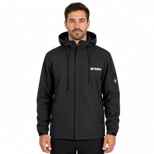 LIV Golf Typhoon Full Zip Hooded Wind Rain Lightweight Jacket Mens 2XL